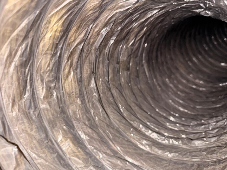 Duct interior close-up