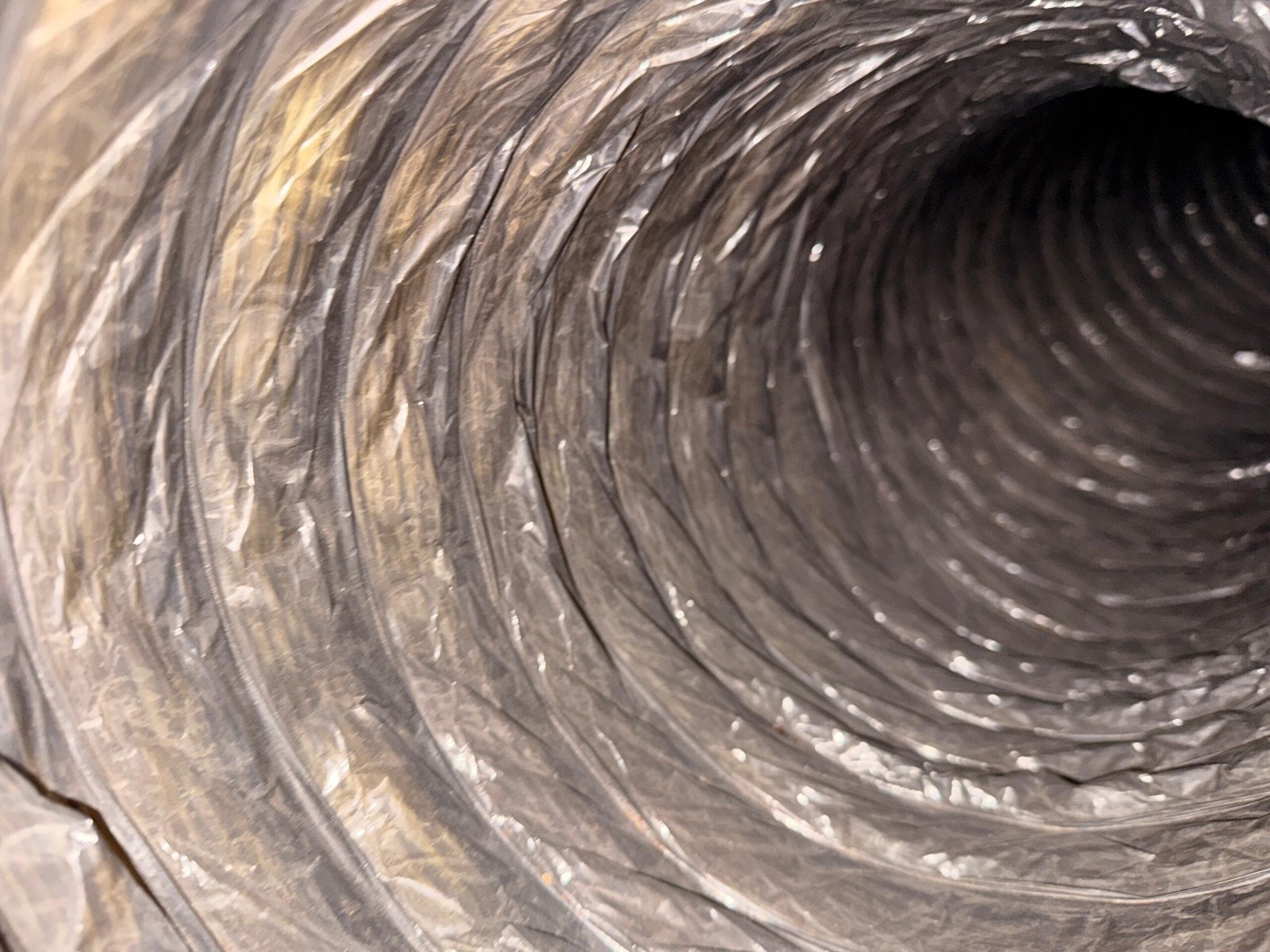 Duct interior close-up
