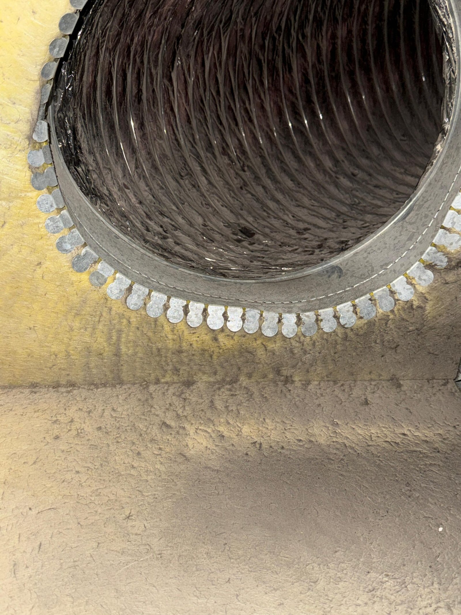 Duct register buildup